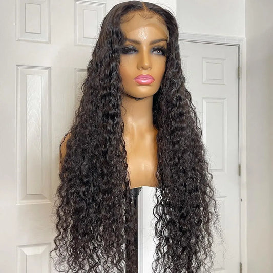 French curly closure wig