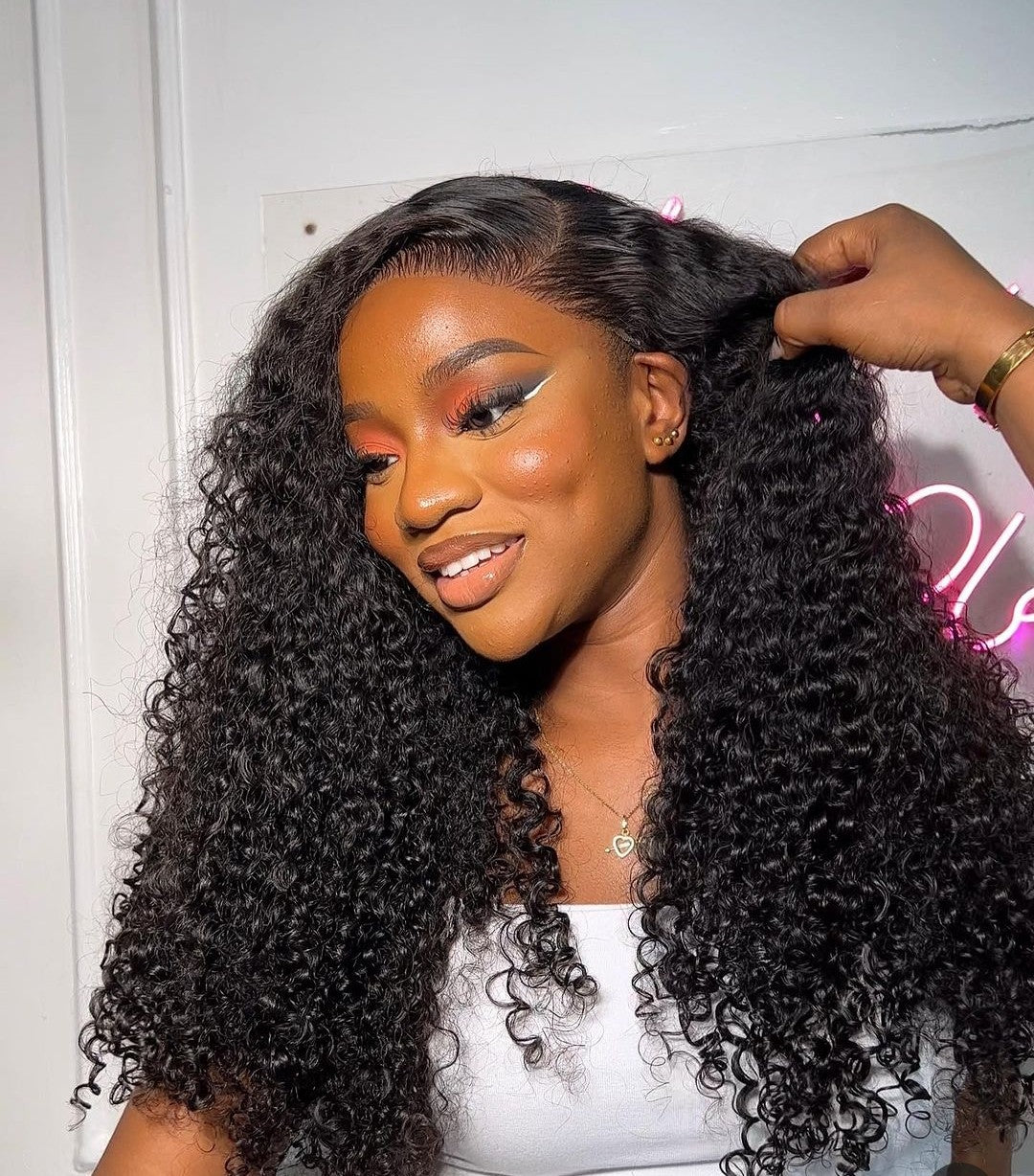 Frontal pixie curls