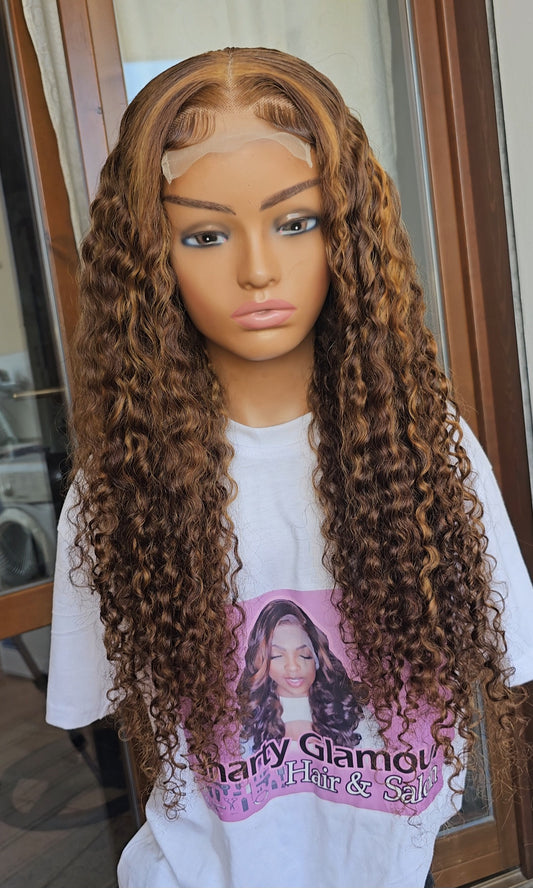 Highlight curly wig