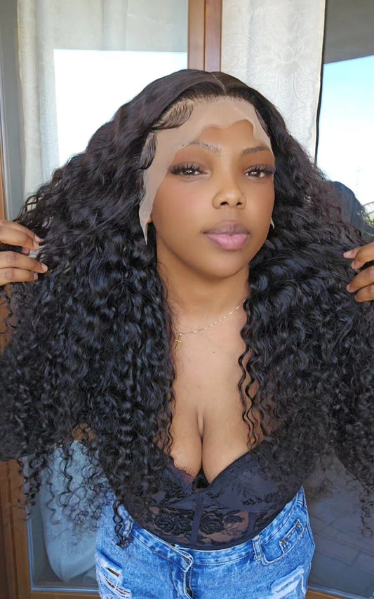 Frontal Jerry curls wig