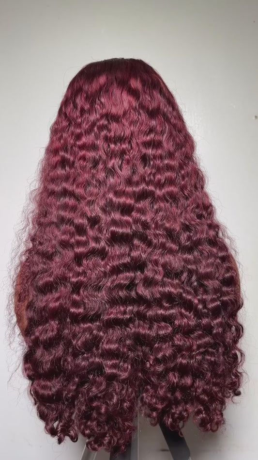 Burmese curls frontal wig