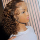 Curly highlight frontal wig