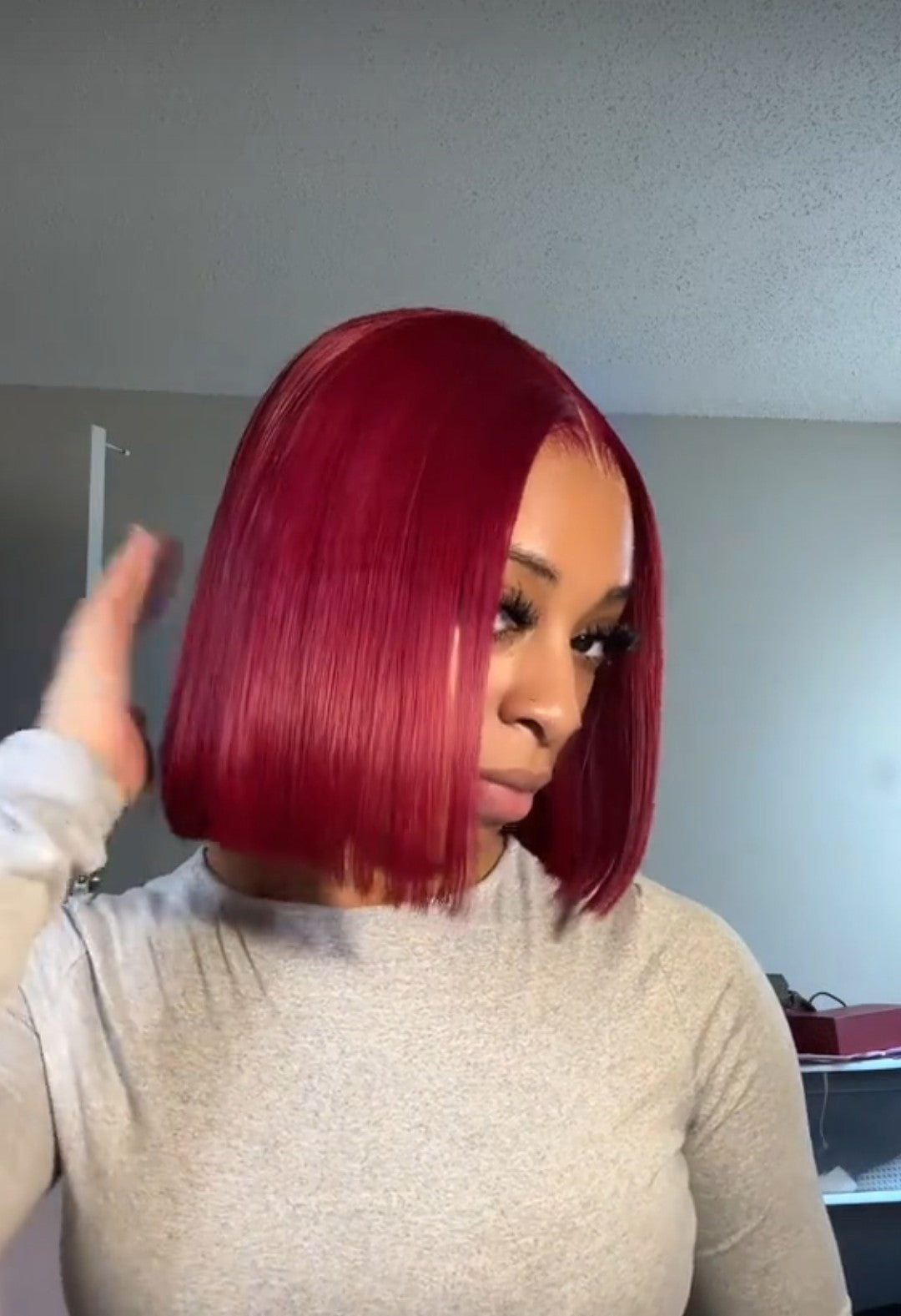 8inches Bob frontal wig