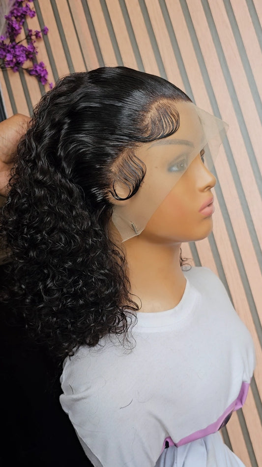 Curly frontal wig