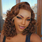 Brown bouncy curls wig