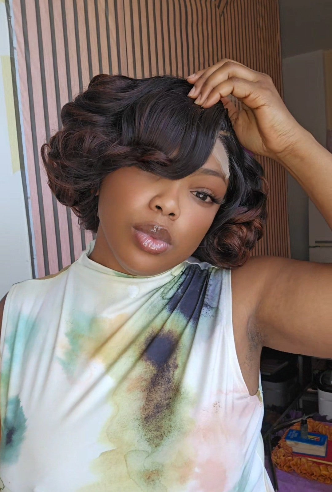 Luxury curls closure wig