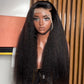 Kinky straight frontal wig