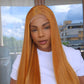 Honey blonde closure wig