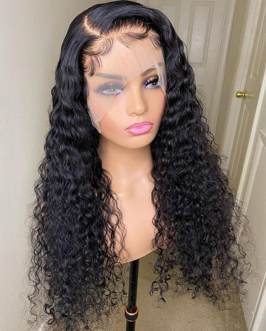 Frontal curly wig