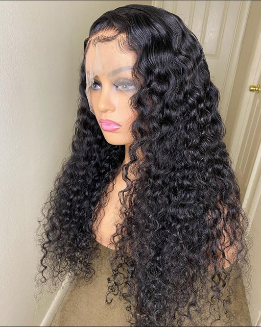 Frontal curly wig